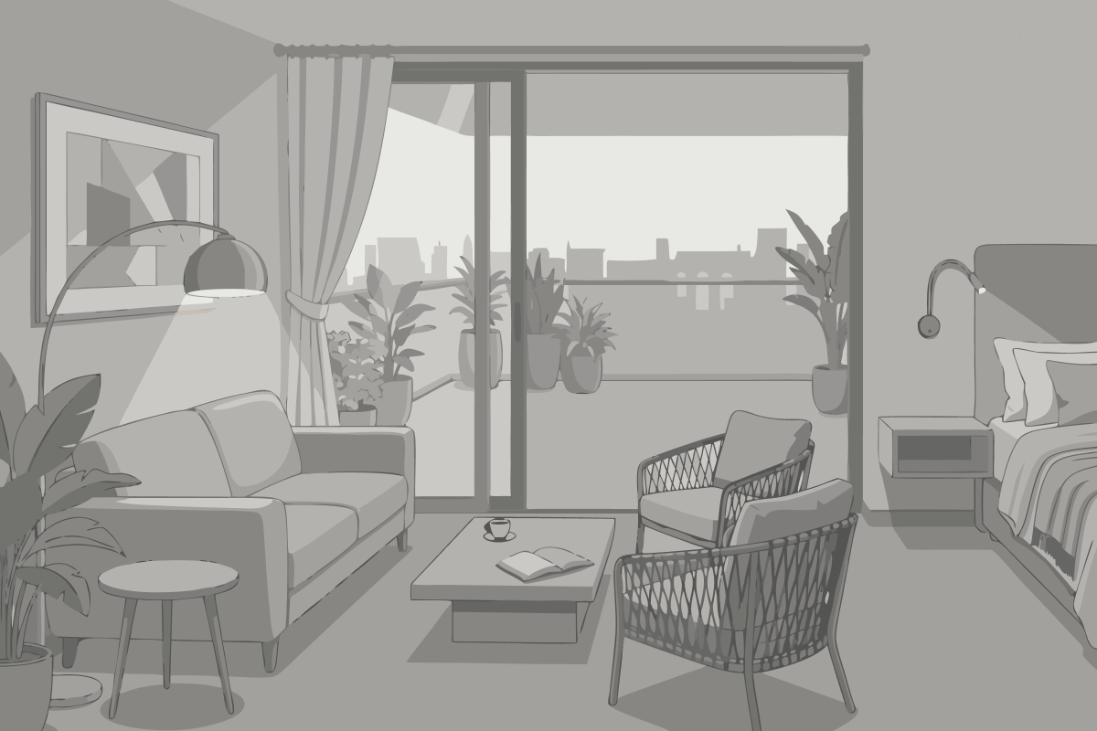 Appartement met 2 slaapkamers